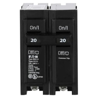 Eaton BR220 (BRK-20A-2P-240V) Circuit Breaker