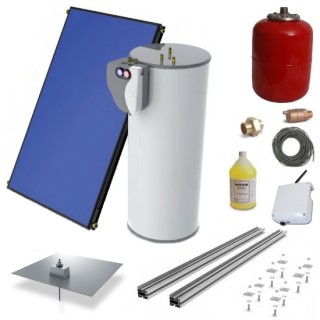 Heliodyne HPAS2-406GF65Z1 Solar Hot Water System Kit