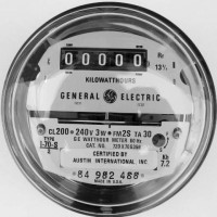 GE Kilowatt Hour Reconditioned Utility Meter