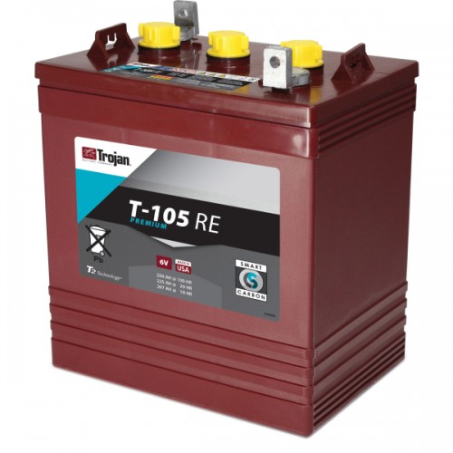 Trojan Battery T-105 RE Flooded Battery - RES Supply