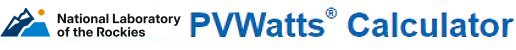 NLR PV Watts